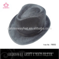 black cheap felt fedora hats promotional design 100 PP polyester hats